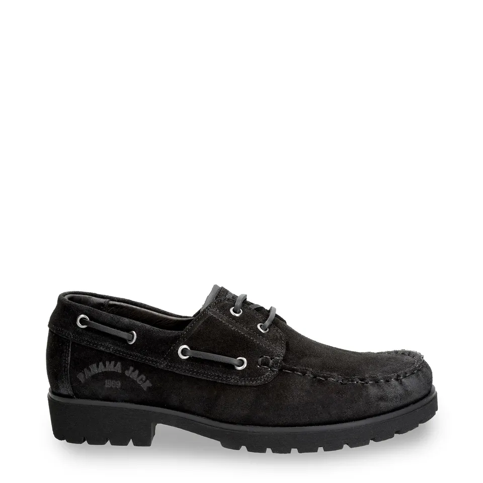 panama-jack-boat-c18-herren-bootsschuh-velour-schwarz image 1