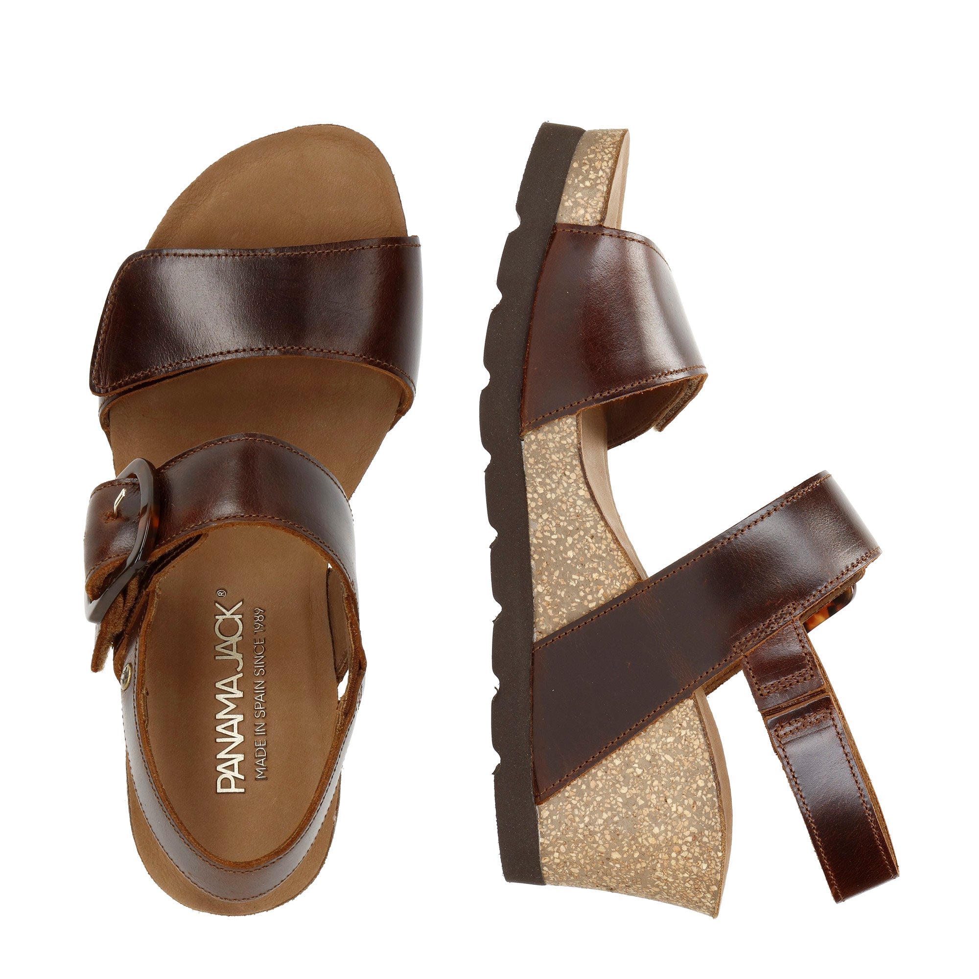 panama-jack-valle-clay-keilsandalette-pull-up-cognac-damen image 4