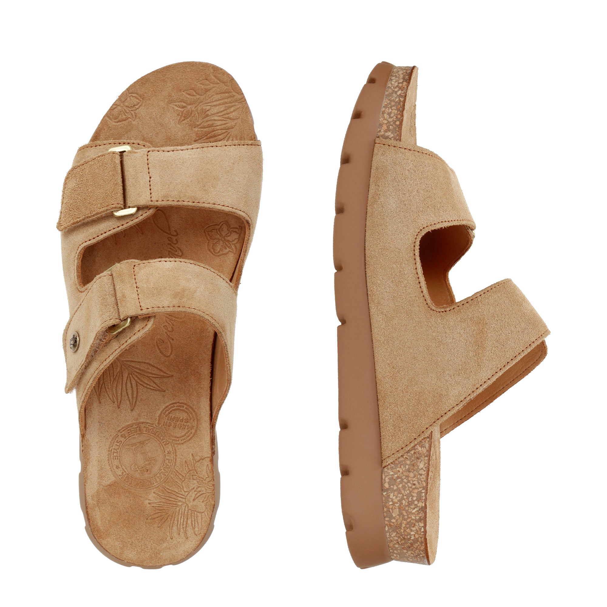 panama-jack-sade-b1-damensandale-velours-camel-klett image 4