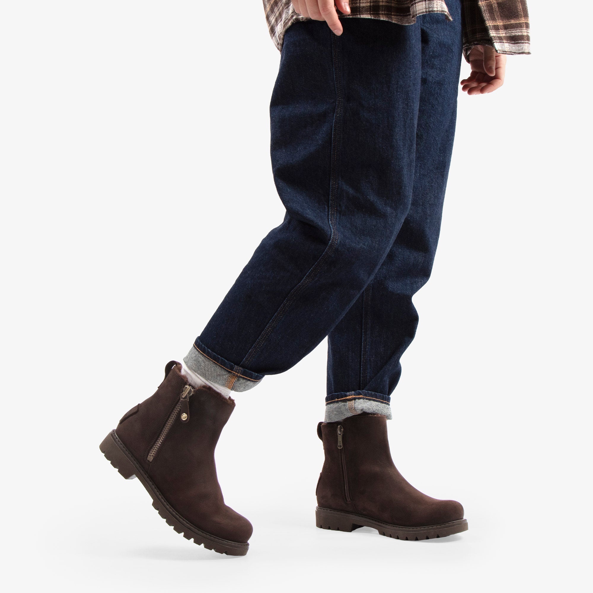 panama-jack-fiore-b9-damenstiefelette-nobuck-braun-waterproof image 2