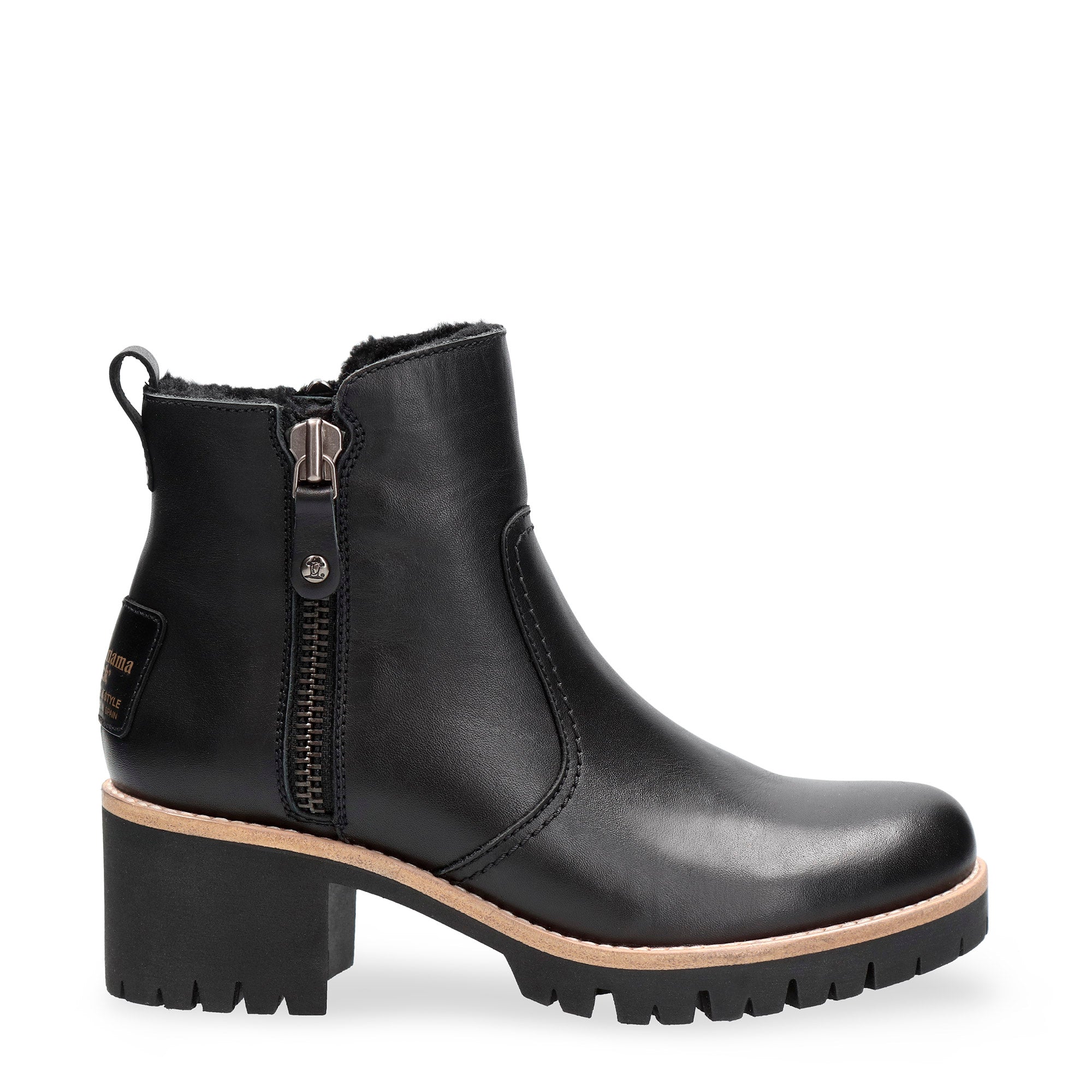 panama-jack-pauline-trav-b2-damenstiefelette-waterproof-napa-negro-absatz image 1
