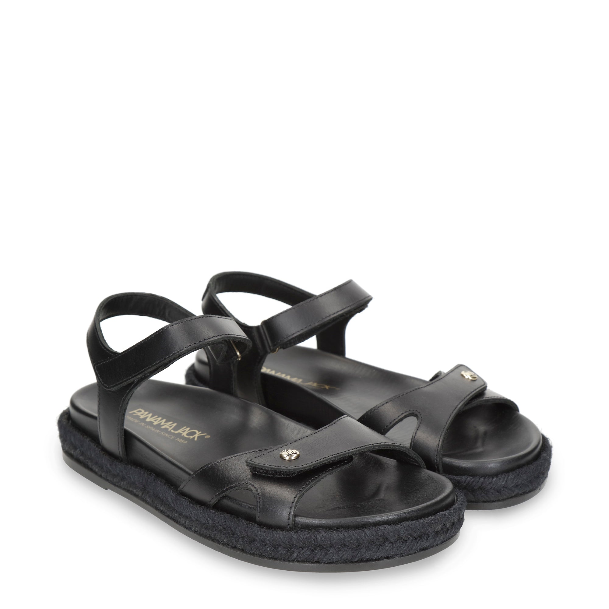 panama-jack-cori-b1-napa-negro-schwarze-damen-ledersandale image 3