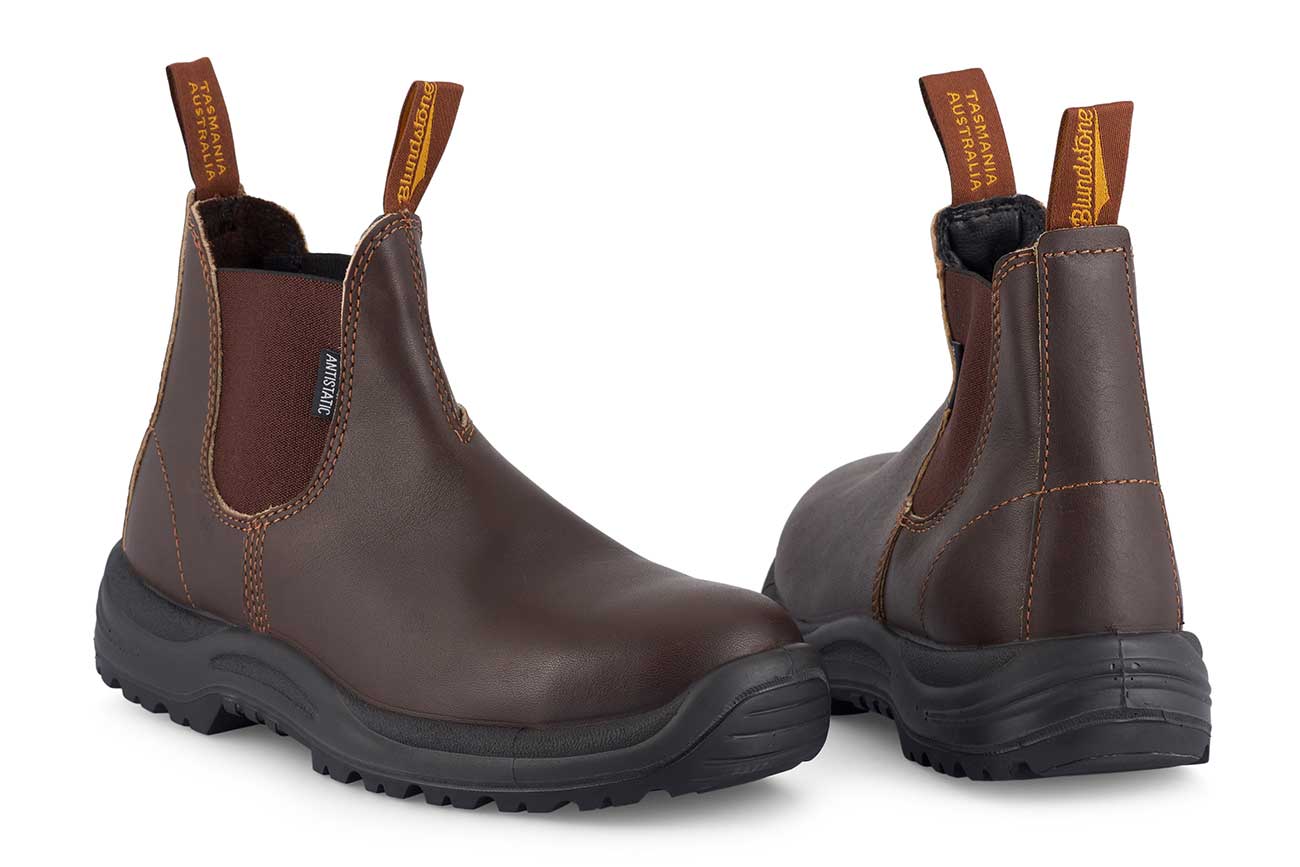 blundstone-122-work-sicherheitsstiefel-brown-stahlkappe image 3