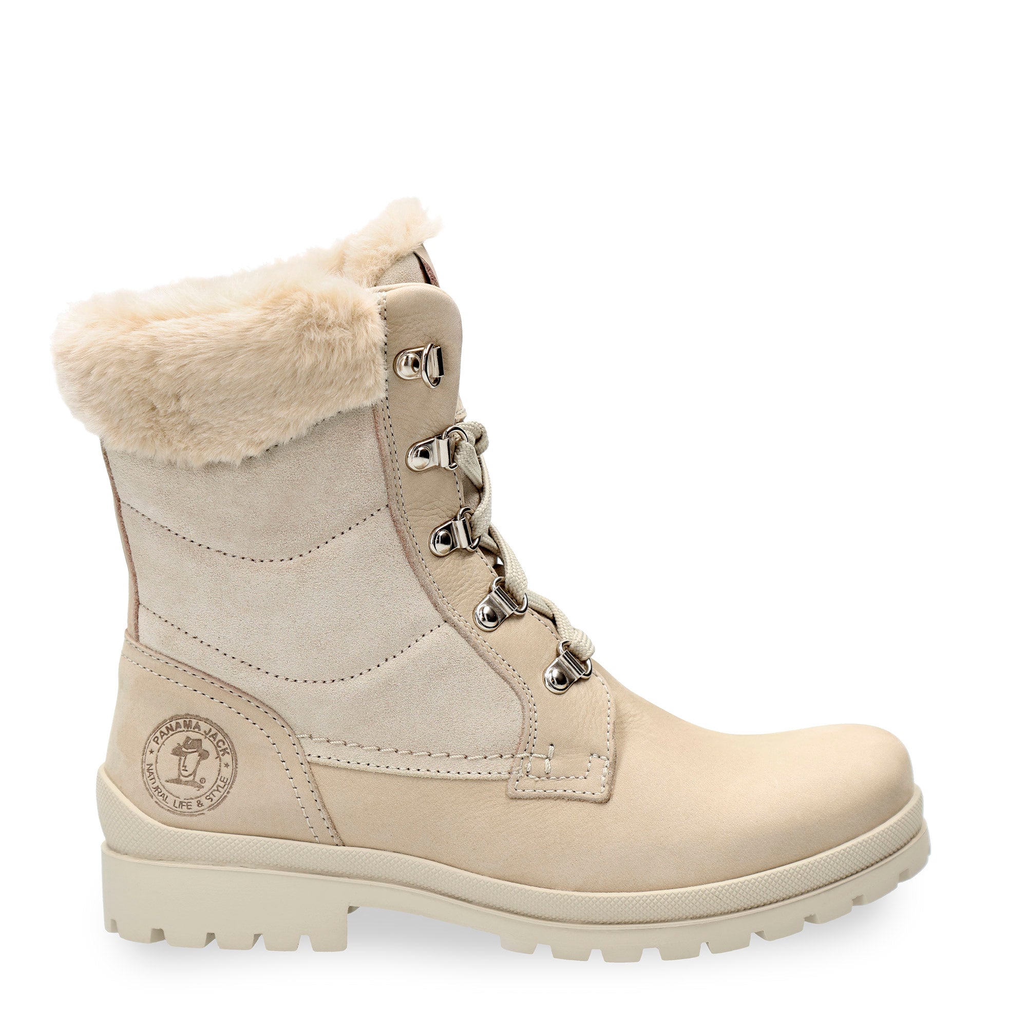 panama-jack-tuscani-b28-damenstiefel-waterproof-nubukleder-natural image 1