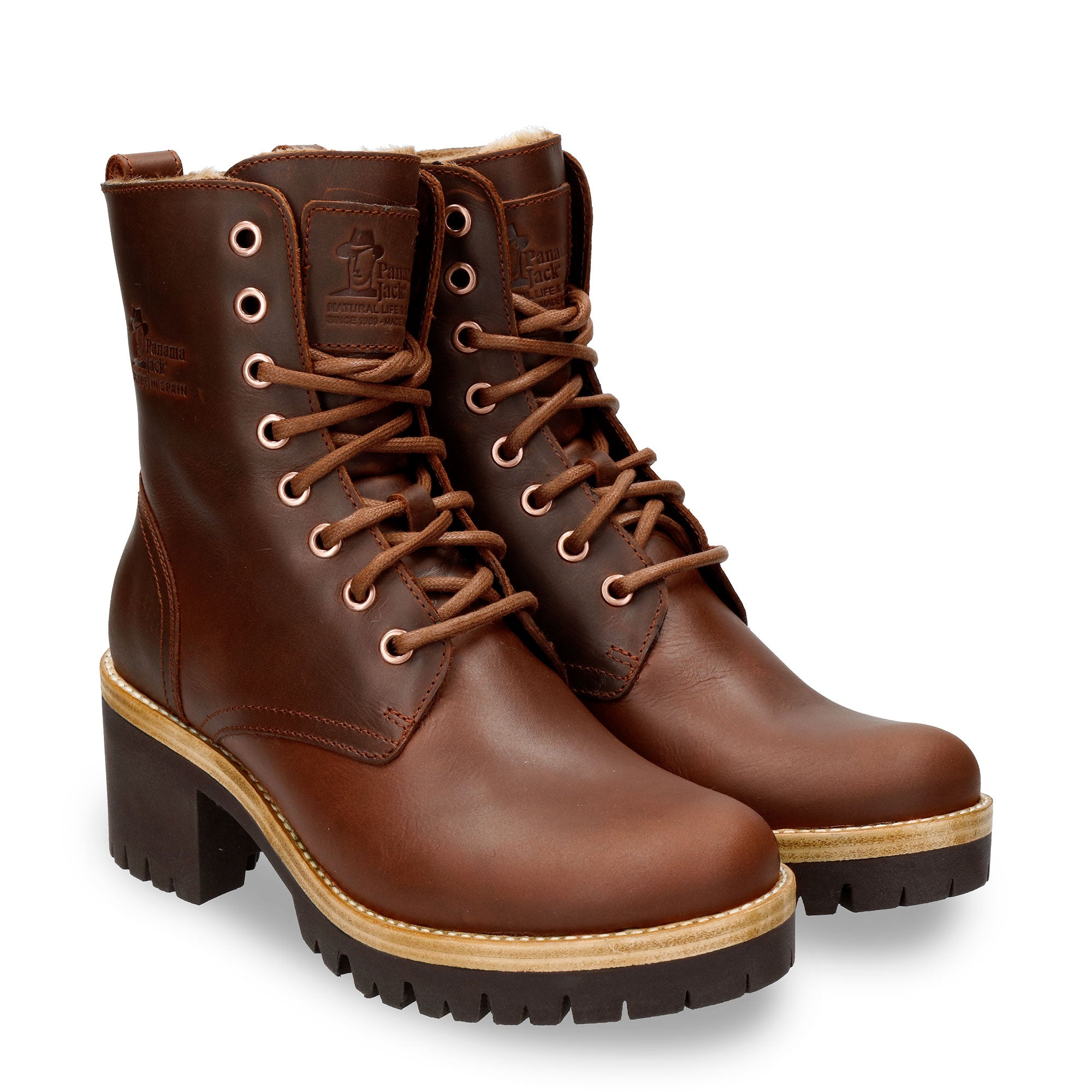 panama-jack-padma-b13-napa-cuero-damenstiefel-mit-absatz-cognac image 3