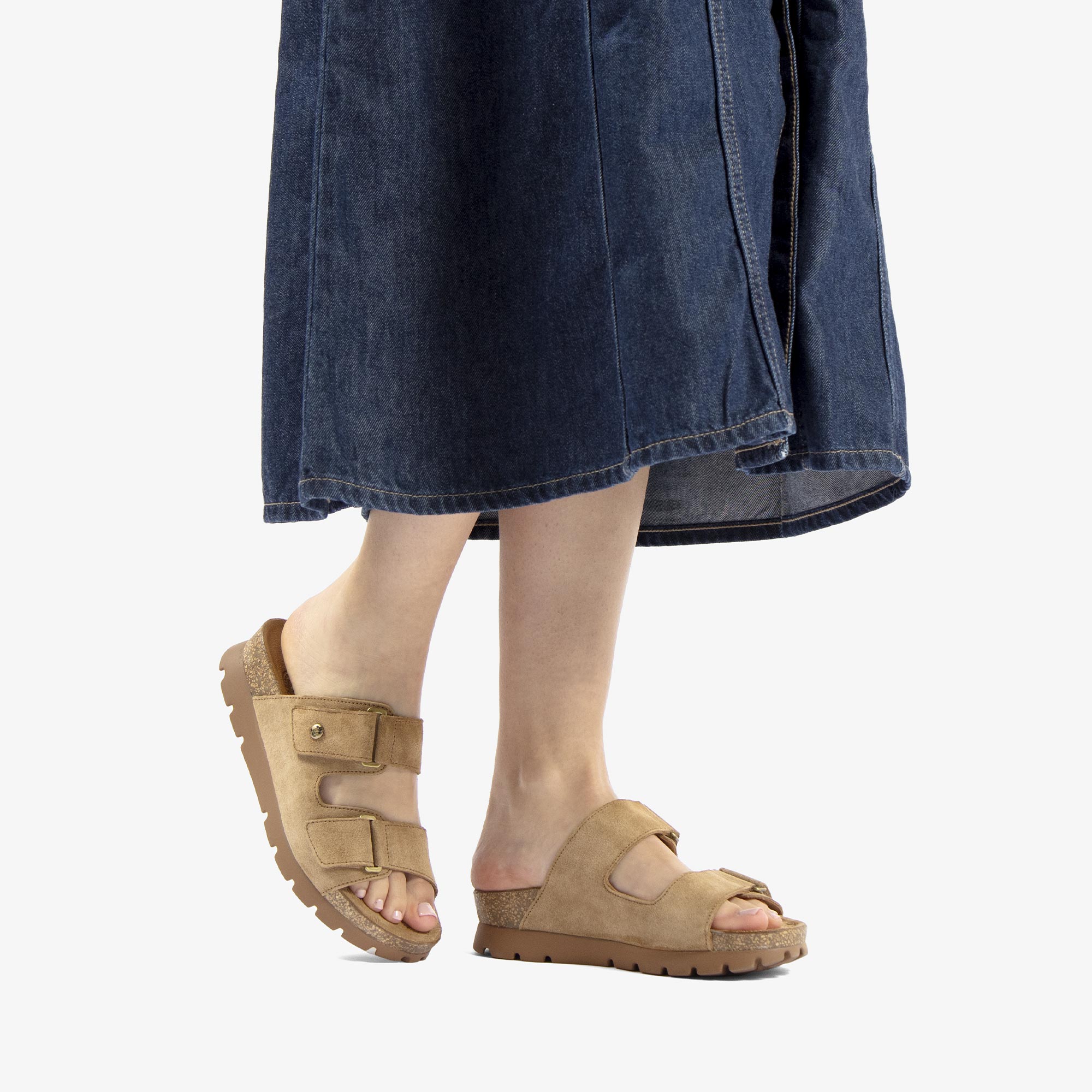 panama-jack-sade-b1-damensandale-velours-camel-klett image 2
