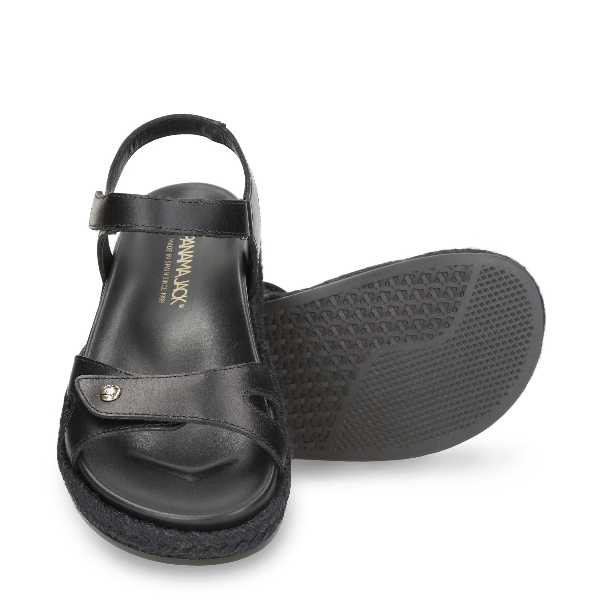 panama-jack-cori-b1-napa-negro-schwarze-damen-ledersandale image 5