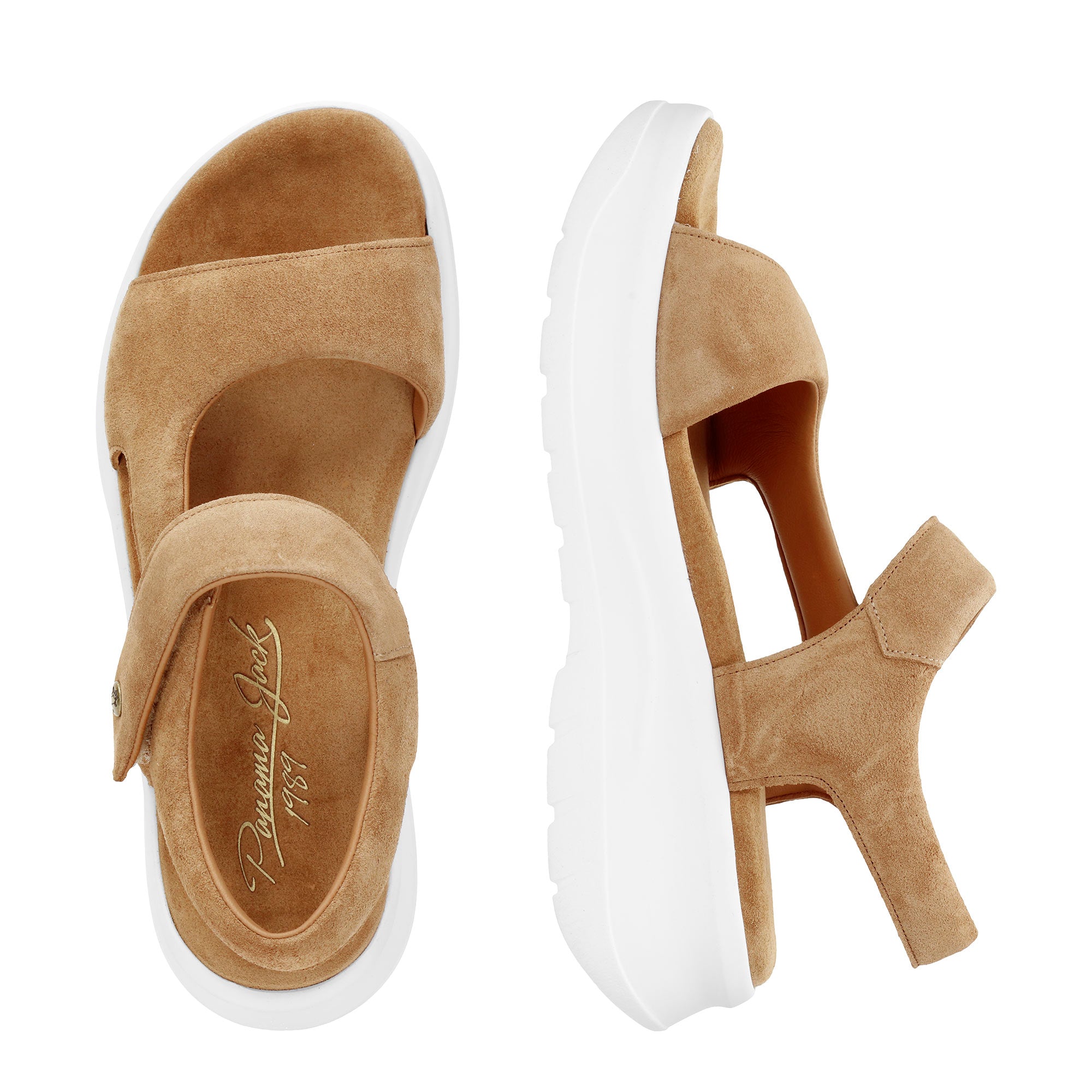 panama-jack-naroa-b2-velour-cuero-damen-platform-sandale-camel image 4