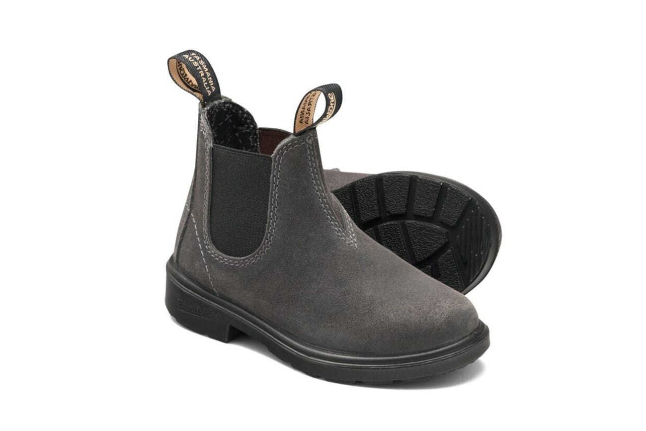 blundstone-2594-kids-chelsea-boot-steel-grey-waxed-suede image 2