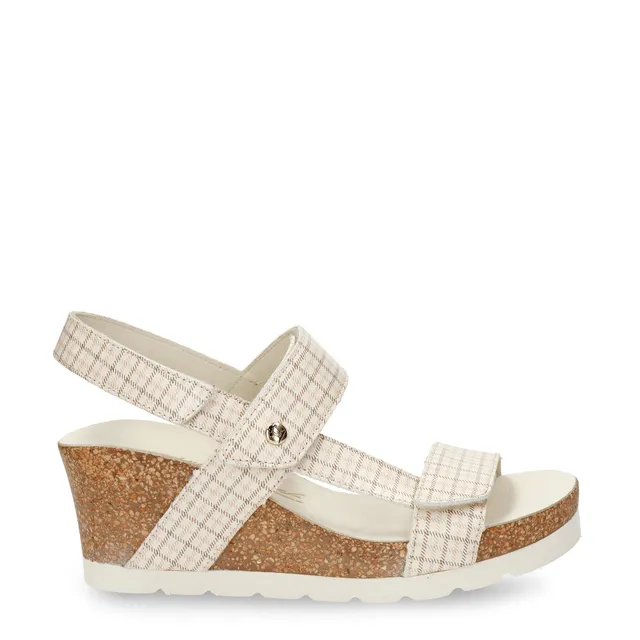 panama-jack-vilma-plaid-b1-keilsandalette-nappa-natural image 1