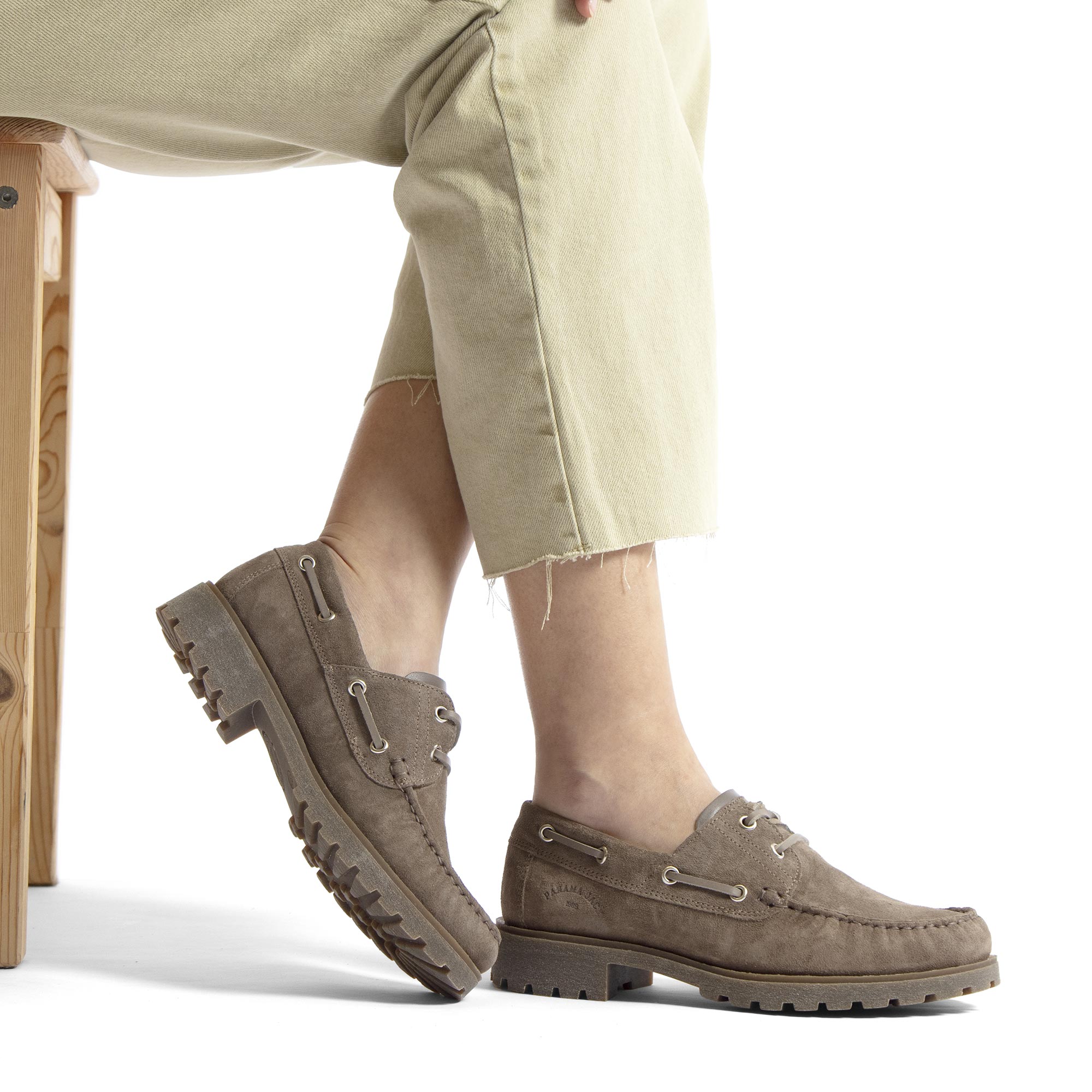 panama-jack-boat-b13-velour-damen-bootsschuhe-piedra-stone image 2