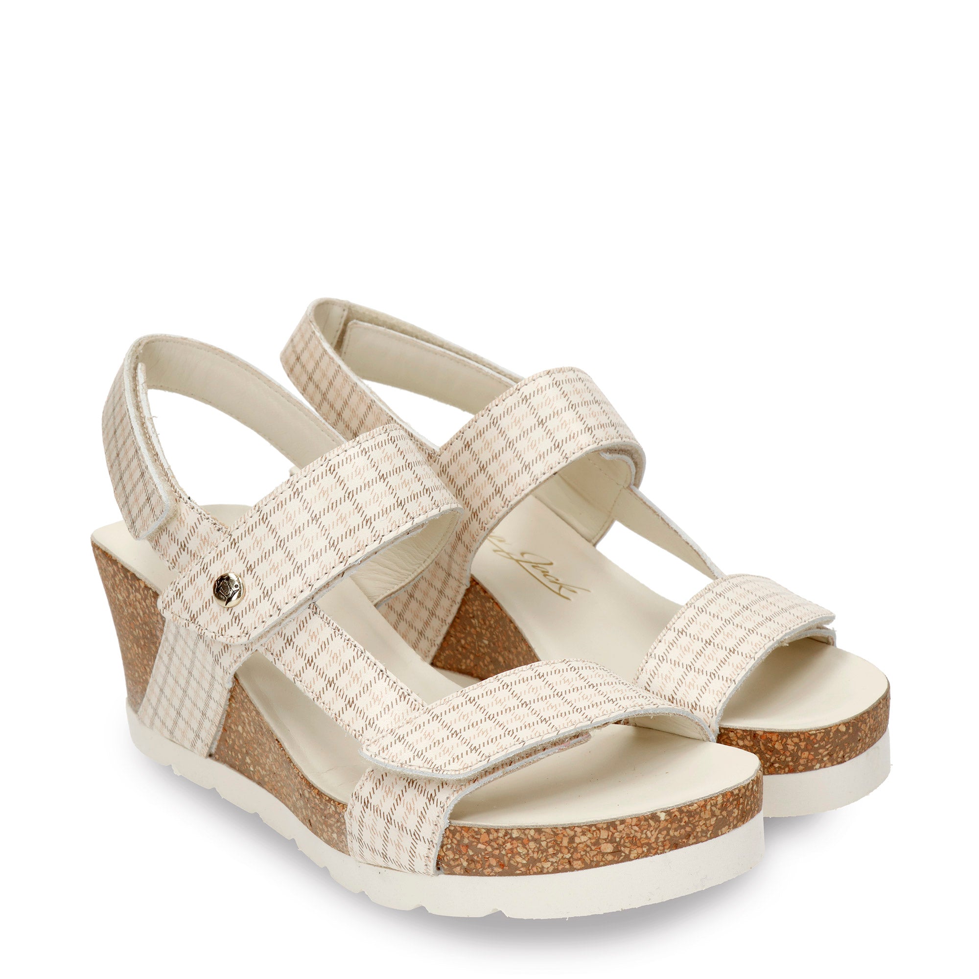 panama-jack-vilma-plaid-b1-keilsandalette-nappa-natural image 3