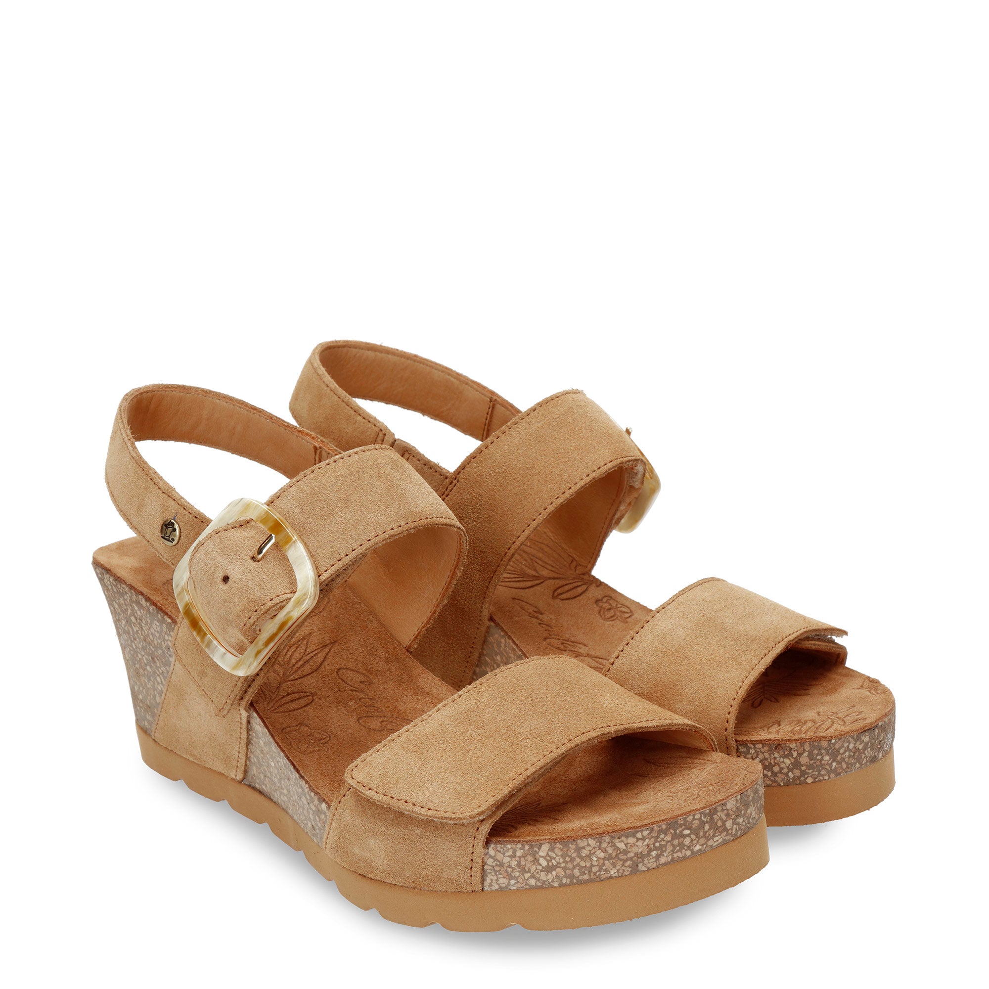 panama-jack-valle-b1-keilsandalette-velour-cuero-camel image 3