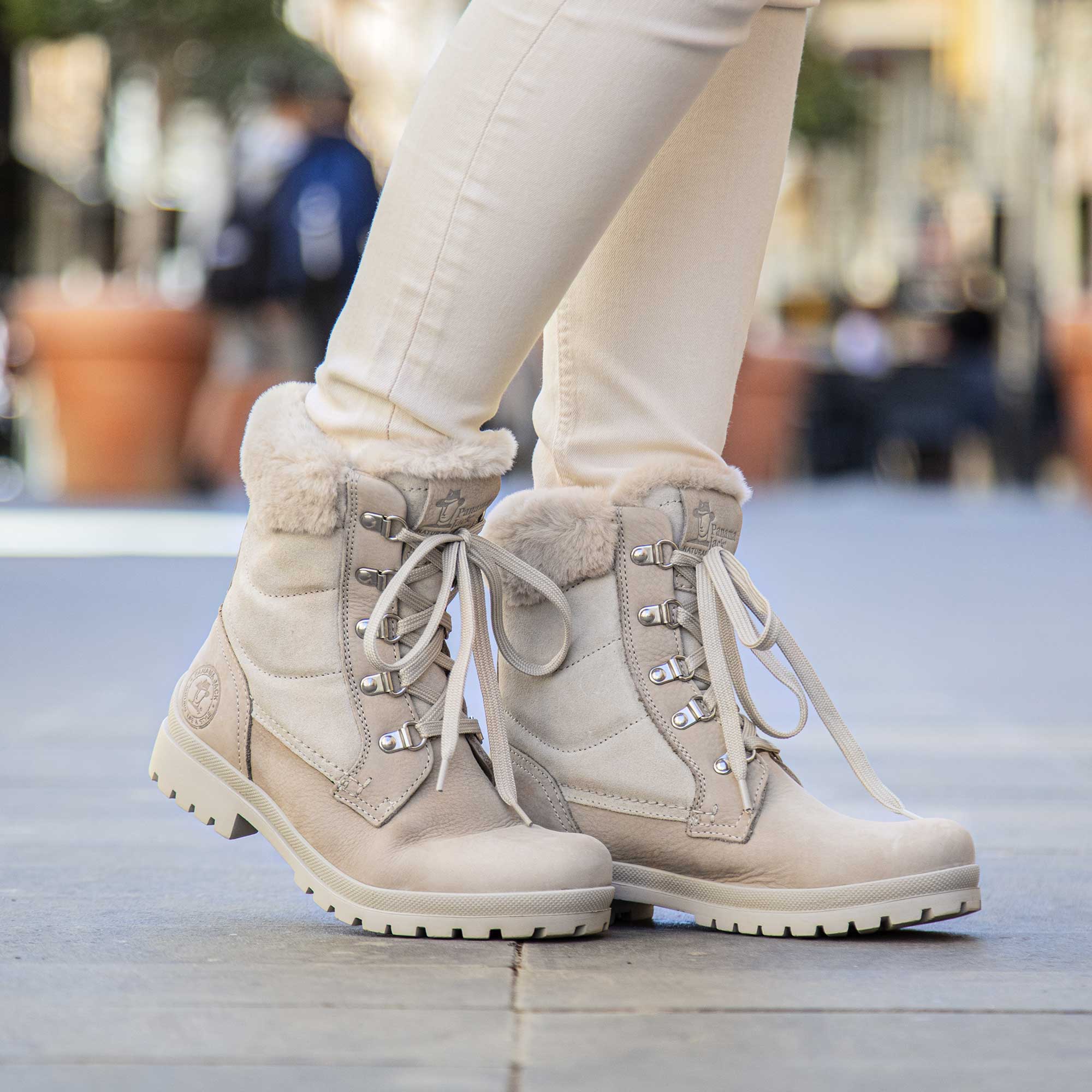 panama-jack-tuscani-b28-damenstiefel-waterproof-nubukleder-natural image 8
