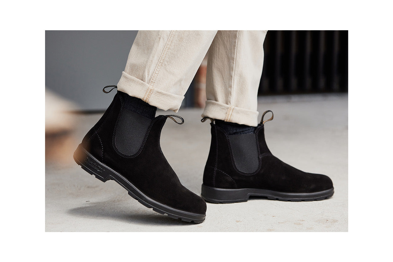 blundstone-2405-black-chelsea-boot-aus-veloursleder image 3