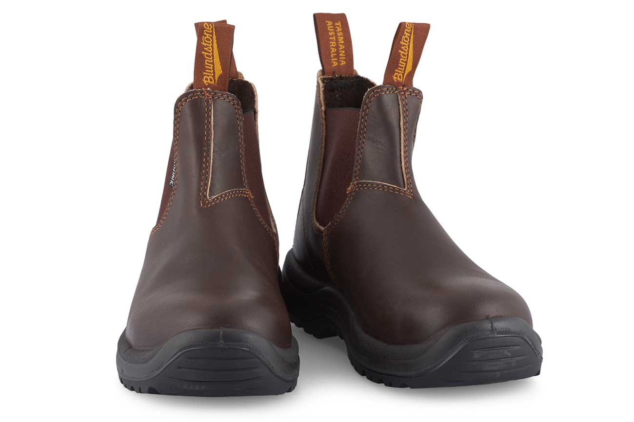 blundstone-122-work-sicherheitsstiefel-brown-stahlkappe image 2