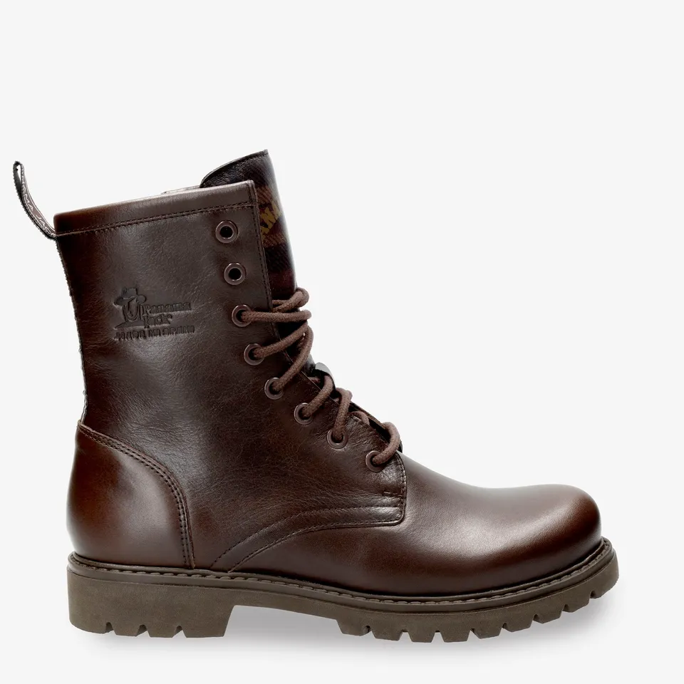 panama-jack-frisia-plaid-b1-damenstiefel-napa-braun-waterproof image 1