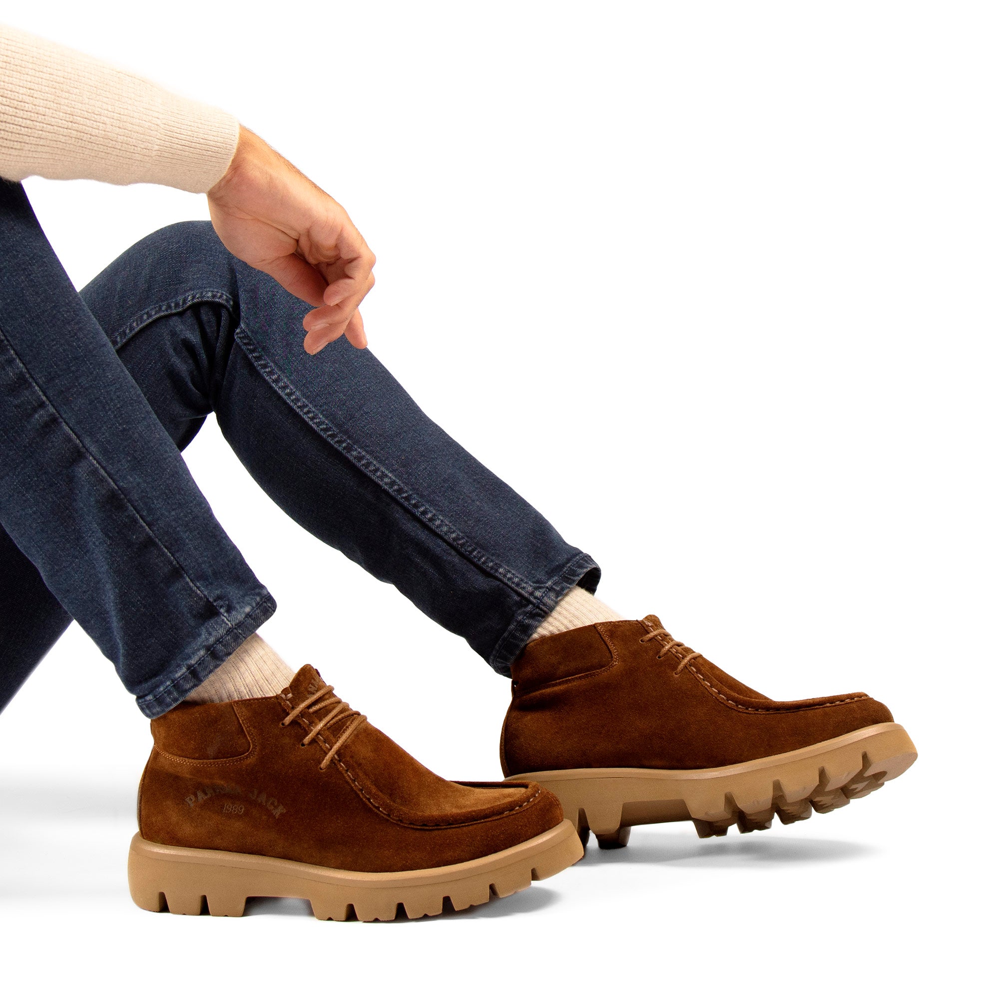 panama-jack-lucca-herrenstiefelette-velour-camel image 2