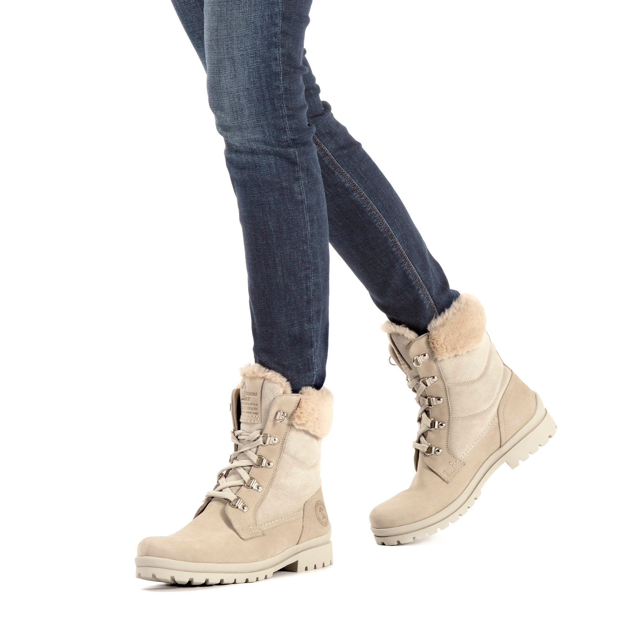 panama-jack-tuscani-b28-damenstiefel-waterproof-nubukleder-natural image 2
