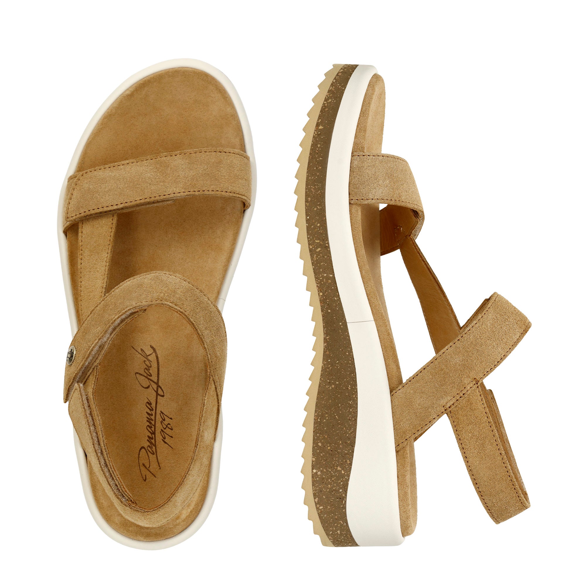 panama-jack-alana-b1-keilsandalette-velour-camel image 3