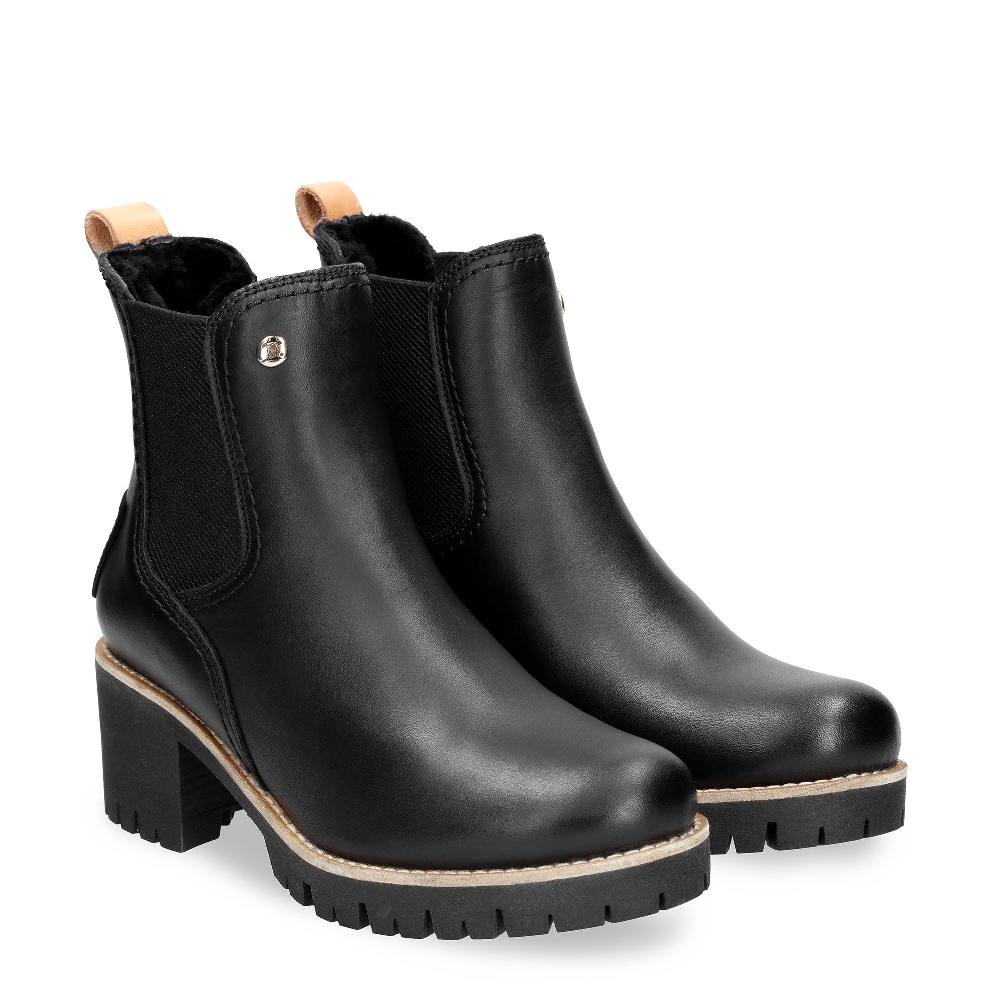 panama-jack-pia-igloo-trav-damenstiefelette-absatz-schwarz-waterproof image 3