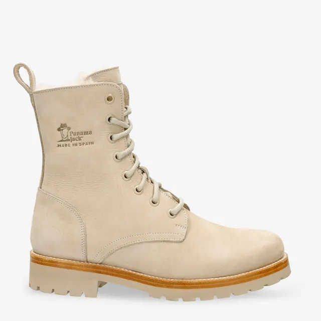panama-jack-frisia-b12-nobuck-crudo-flacher-damenstiefel-natural image 1