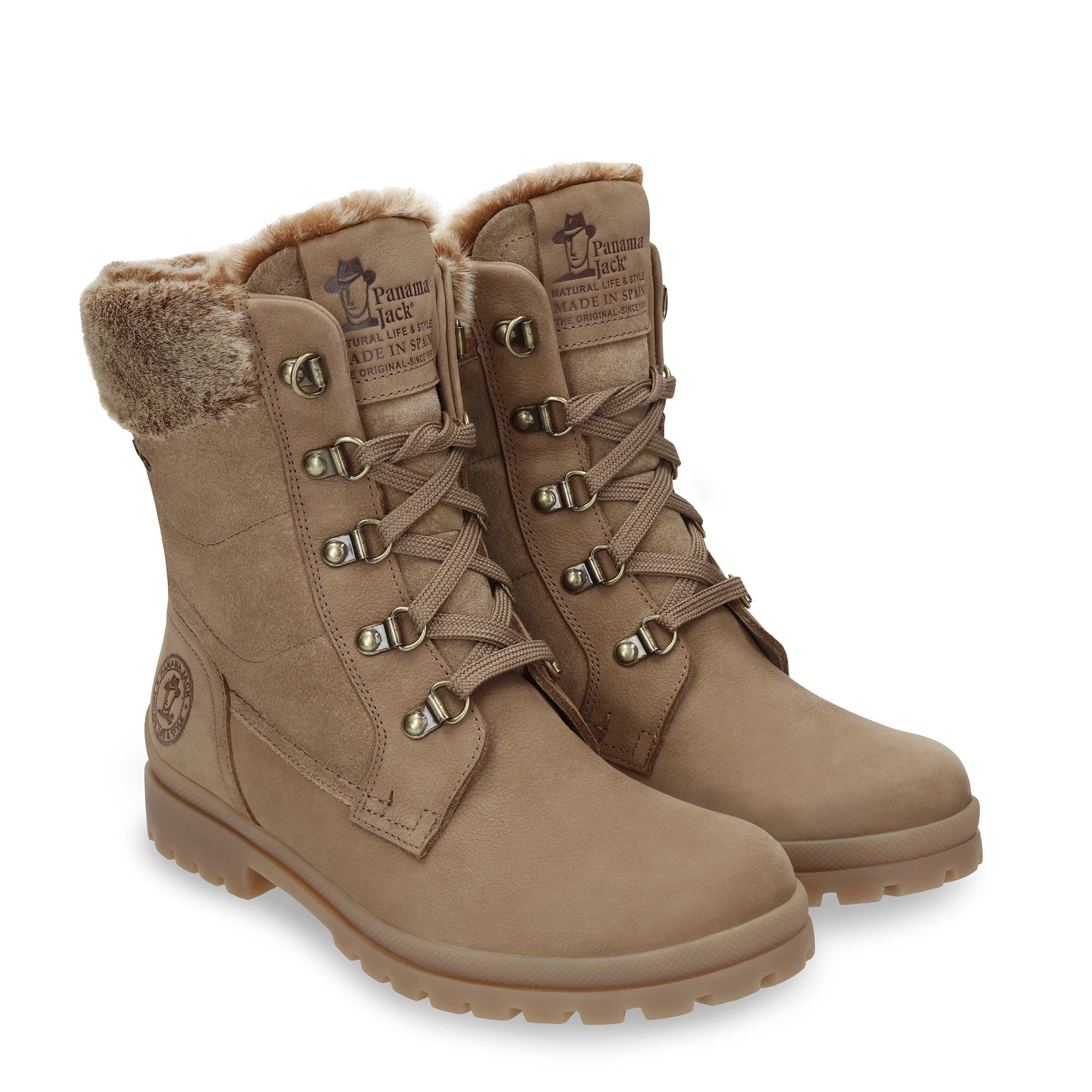 panama-jack-tuscani-gtx-b4-damenstiefel-nubuk-taupe image 3