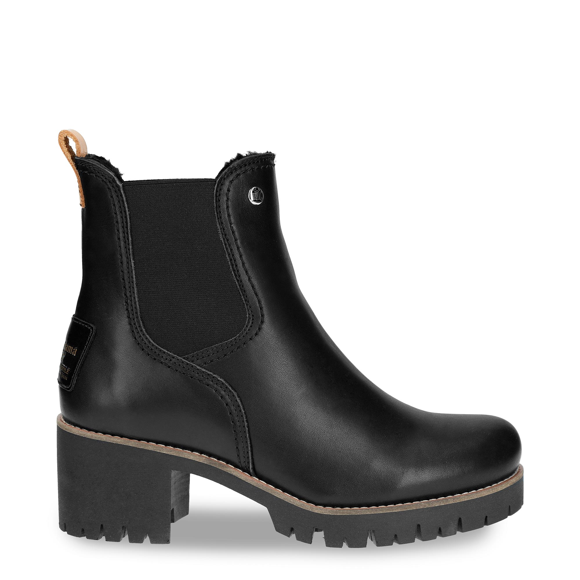 panama-jack-pia-igloo-trav-damenstiefelette-absatz-schwarz-waterproof image 1